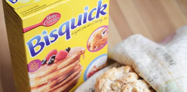 Bisquick, Betty Crocker, and Aunt Jemima Pancake Mix