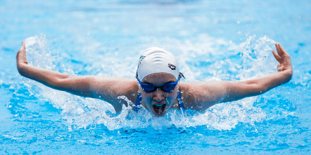 Swimming helps to cool the body down