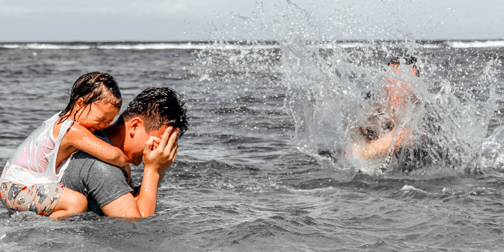 Swimming is a great way of spending time together as a family